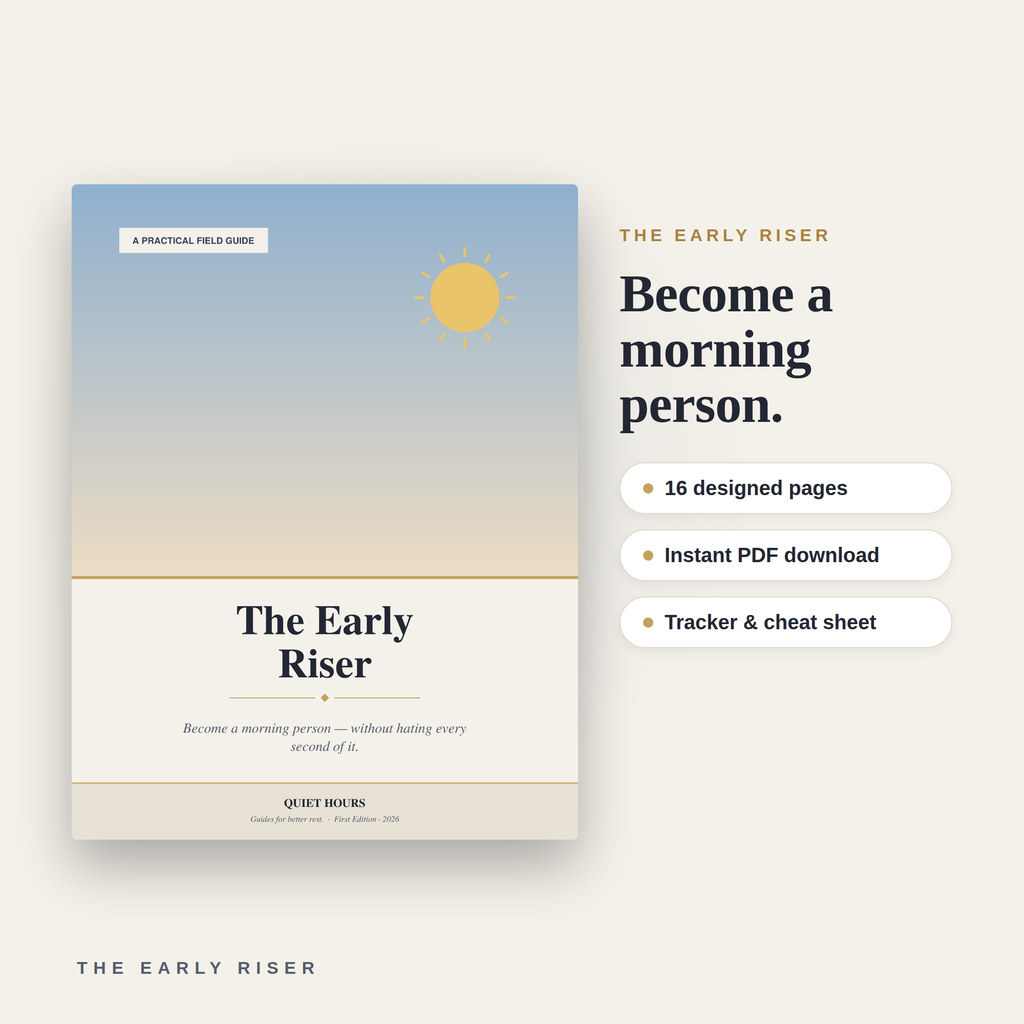 The Early Riser — Become a Morning Person Without the Misery