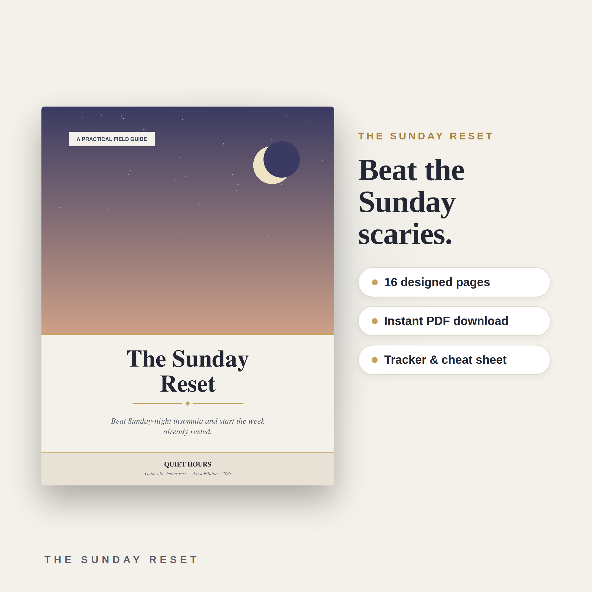 The Sunday Reset — Beat Sunday-Night Insomnia and Weekend Drift
