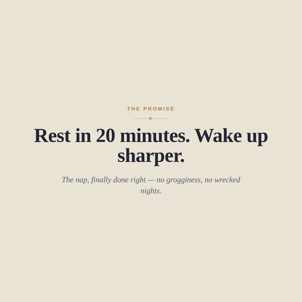 The Nap Guide — Rest in 20 Minutes and Wake Up Sharper