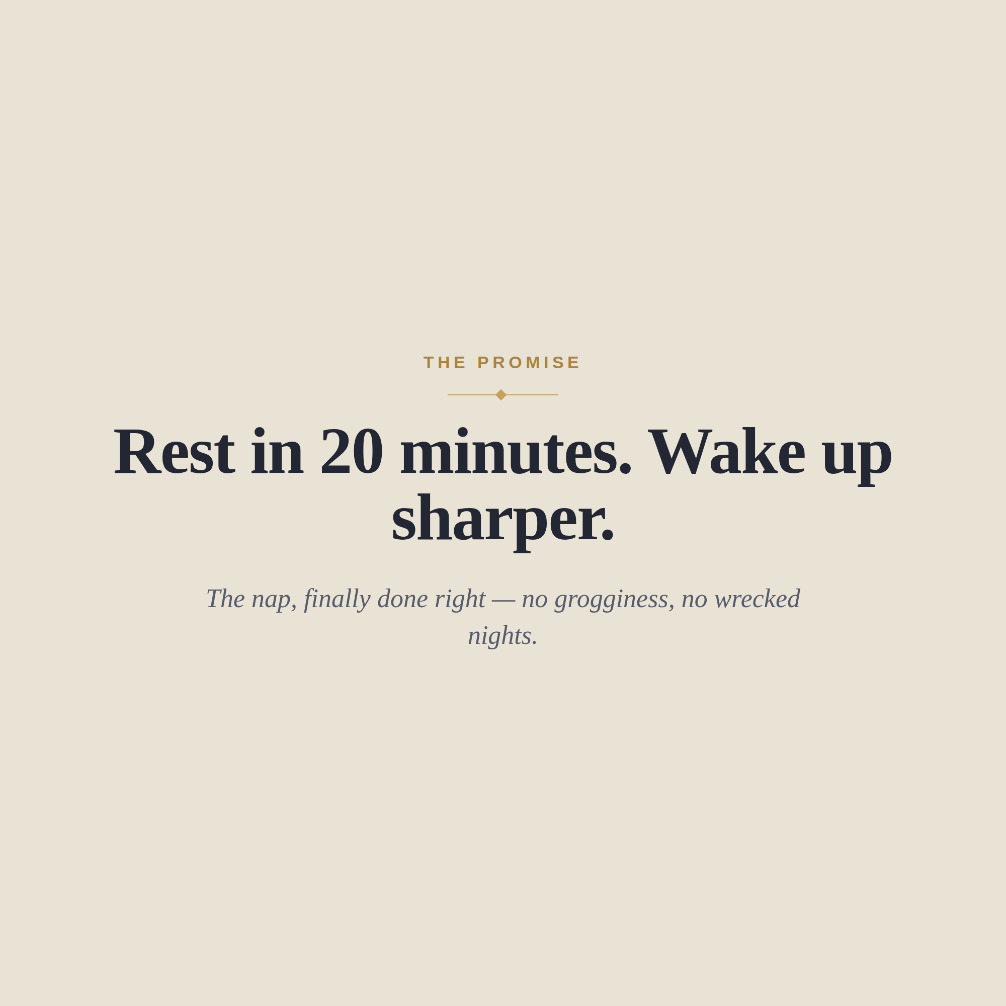 The Nap Guide — Rest in 20 Minutes and Wake Up Sharper
