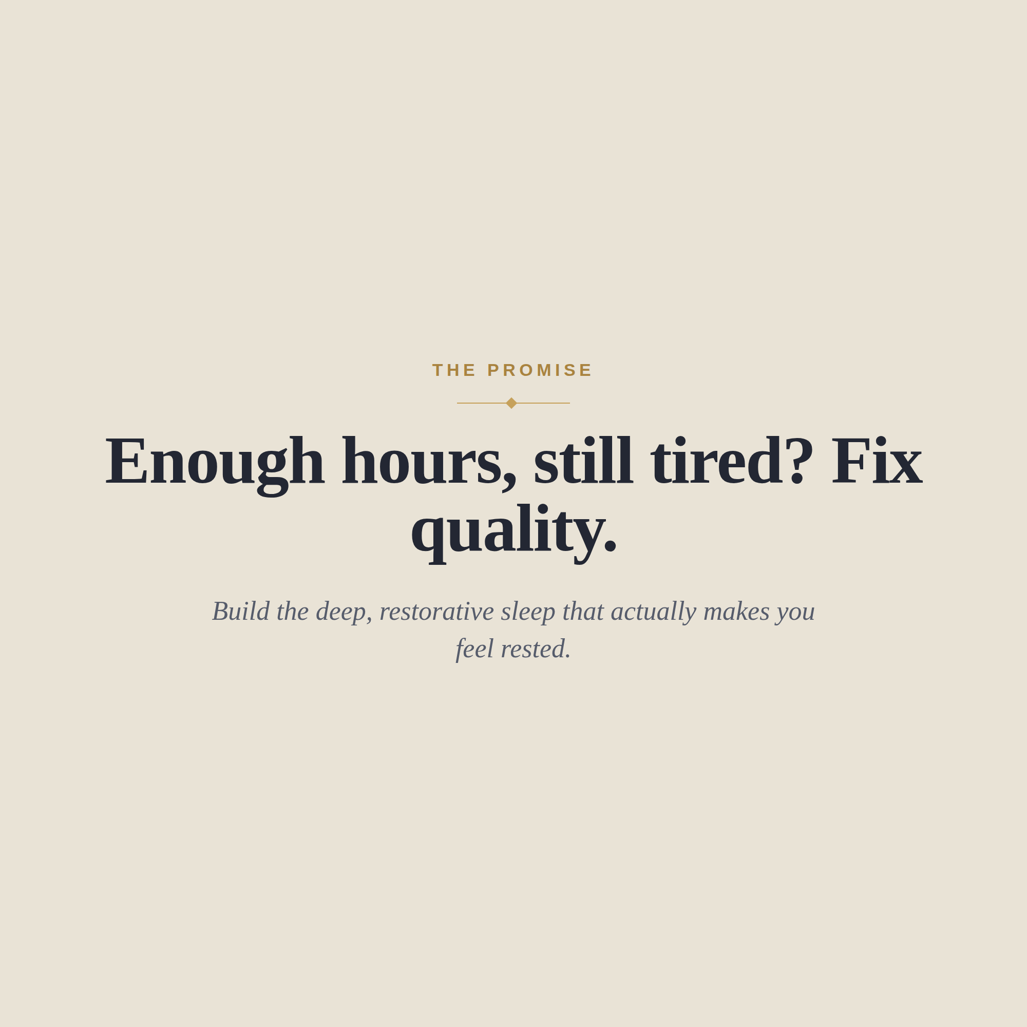 The Deep Sleep Guide — Wake Up Truly Rested by Fixing Sleep Quality