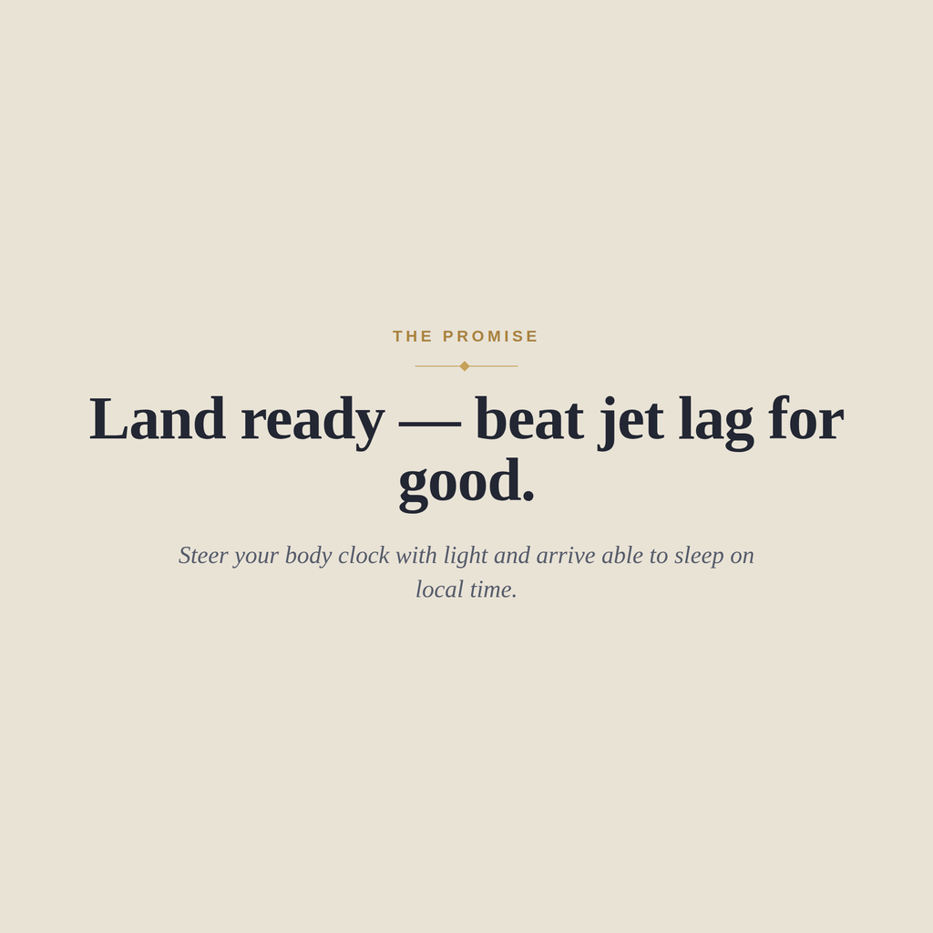The Jet Lag Fix — Beat Jet Lag and Sleep Well While Travelling