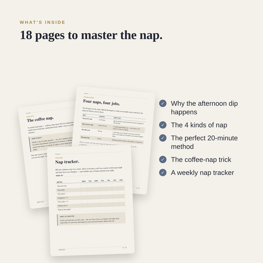 The Nap Guide — Rest in 20 Minutes and Wake Up Sharper