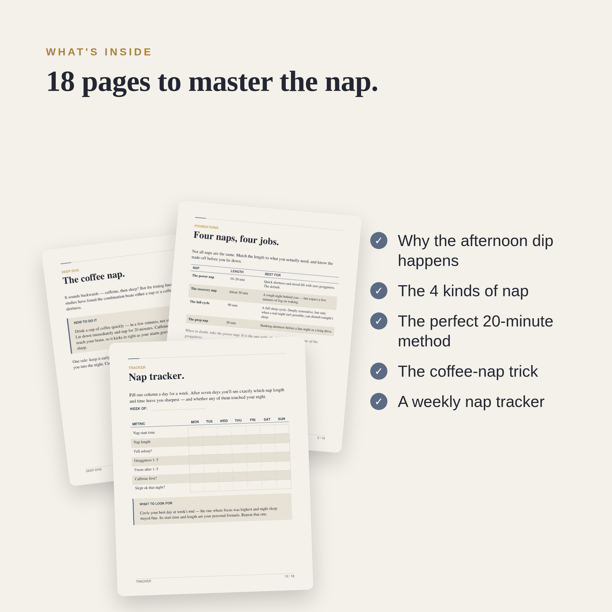 The Nap Guide — Rest in 20 Minutes and Wake Up Sharper
