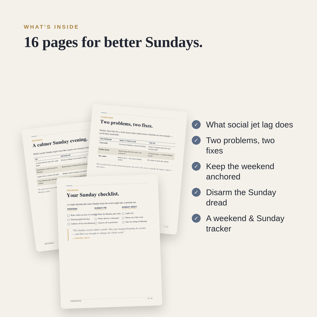The Sunday Reset — Beat Sunday-Night Insomnia and Weekend Drift