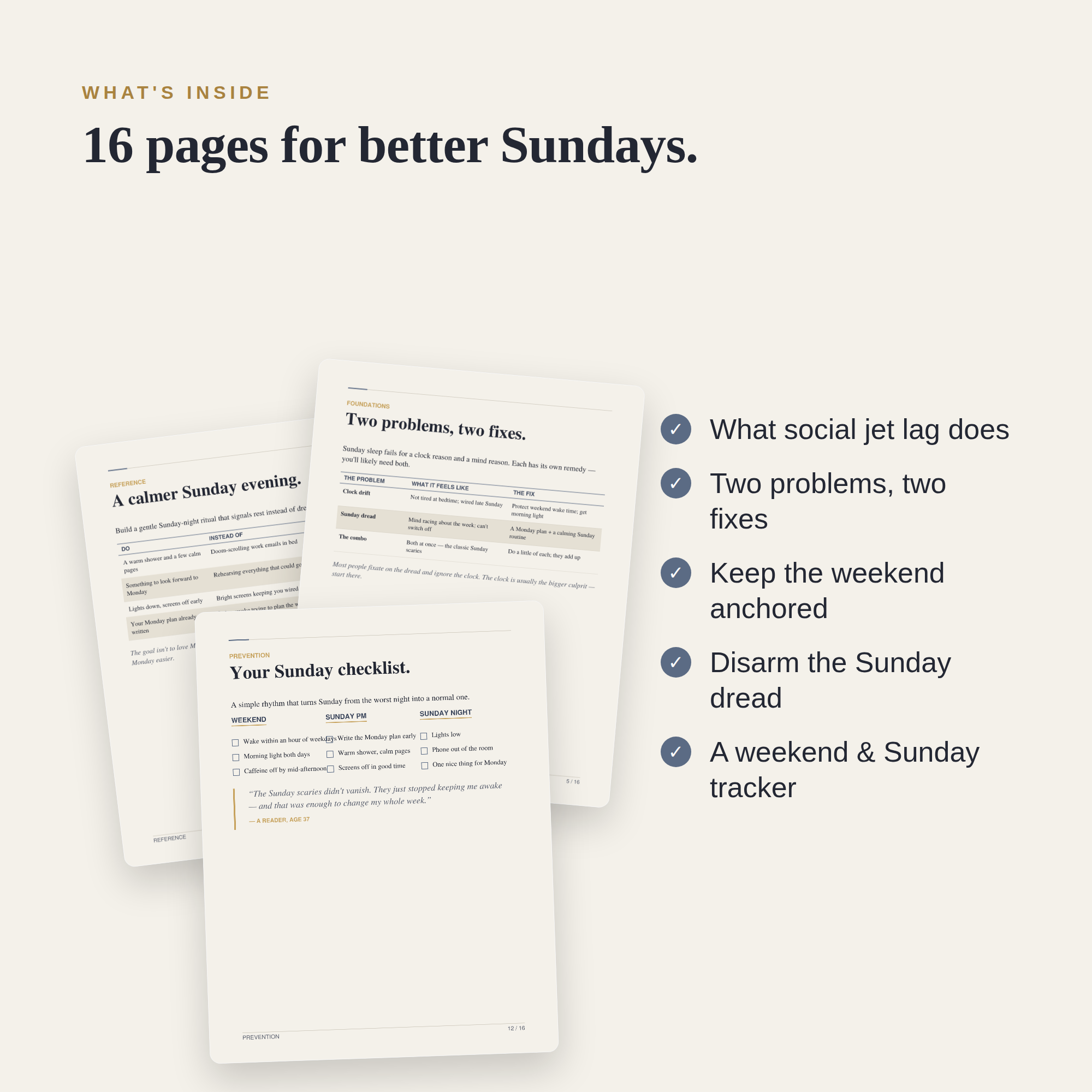 The Sunday Reset — Beat Sunday-Night Insomnia and Weekend Drift
