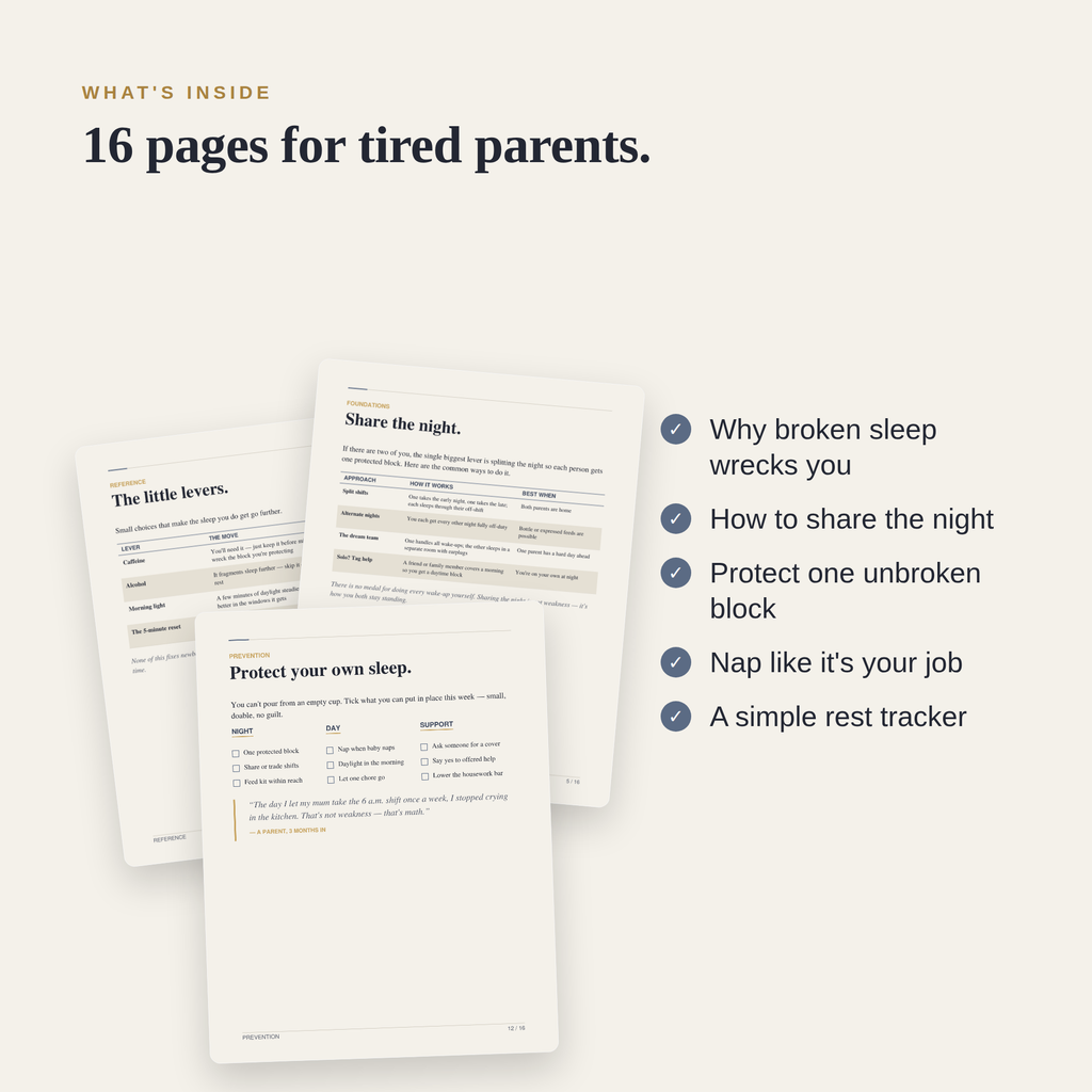 Sleep for New Parents — Surviving Broken Nights with a Baby