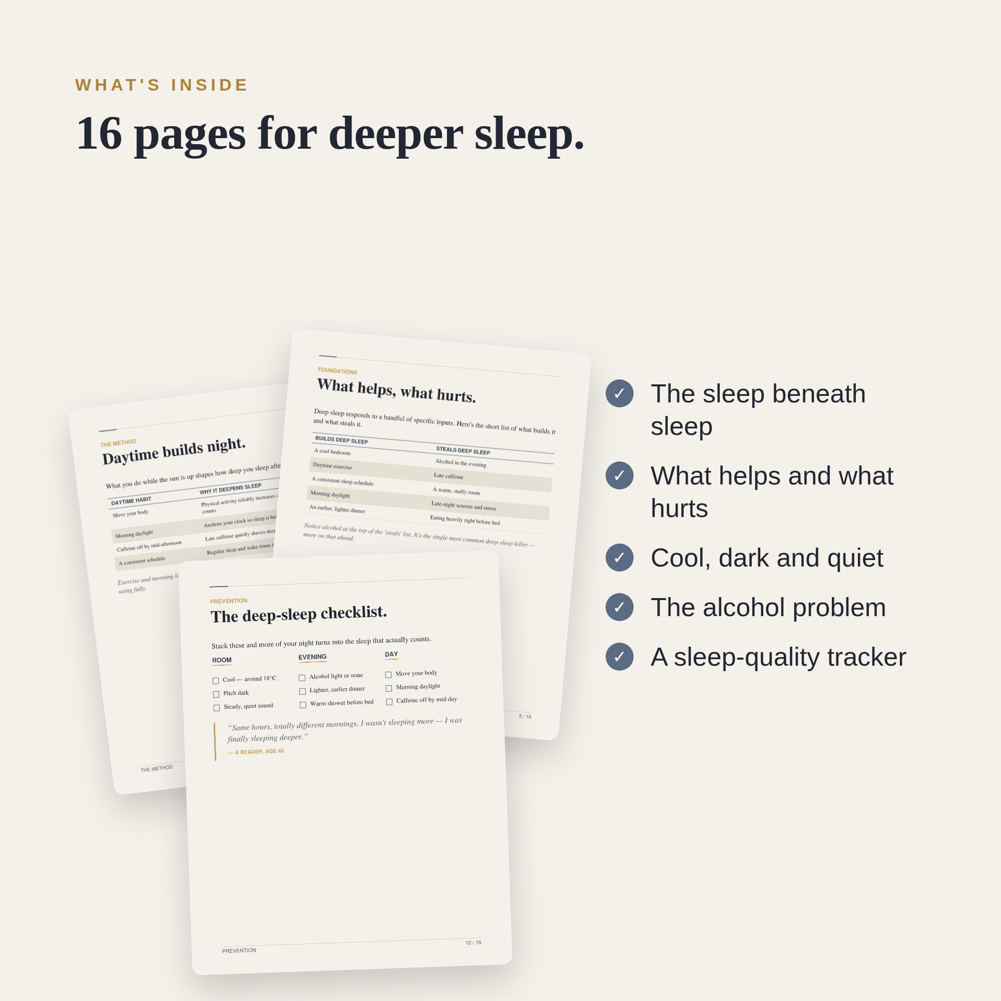 The Deep Sleep Guide — Wake Up Truly Rested by Fixing Sleep Quality