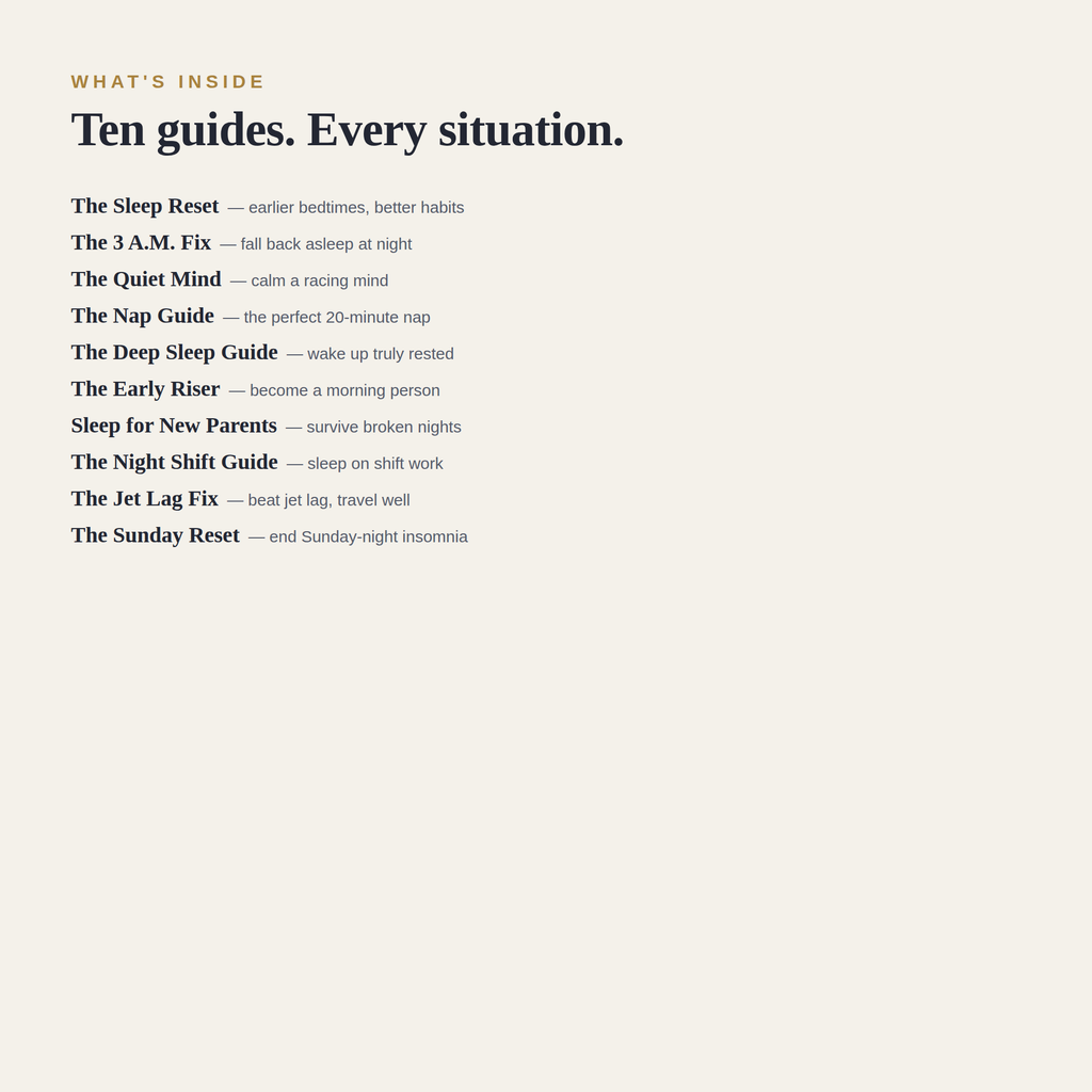 The Complete Quiet Hours Collection — All 10 Sleep Guides