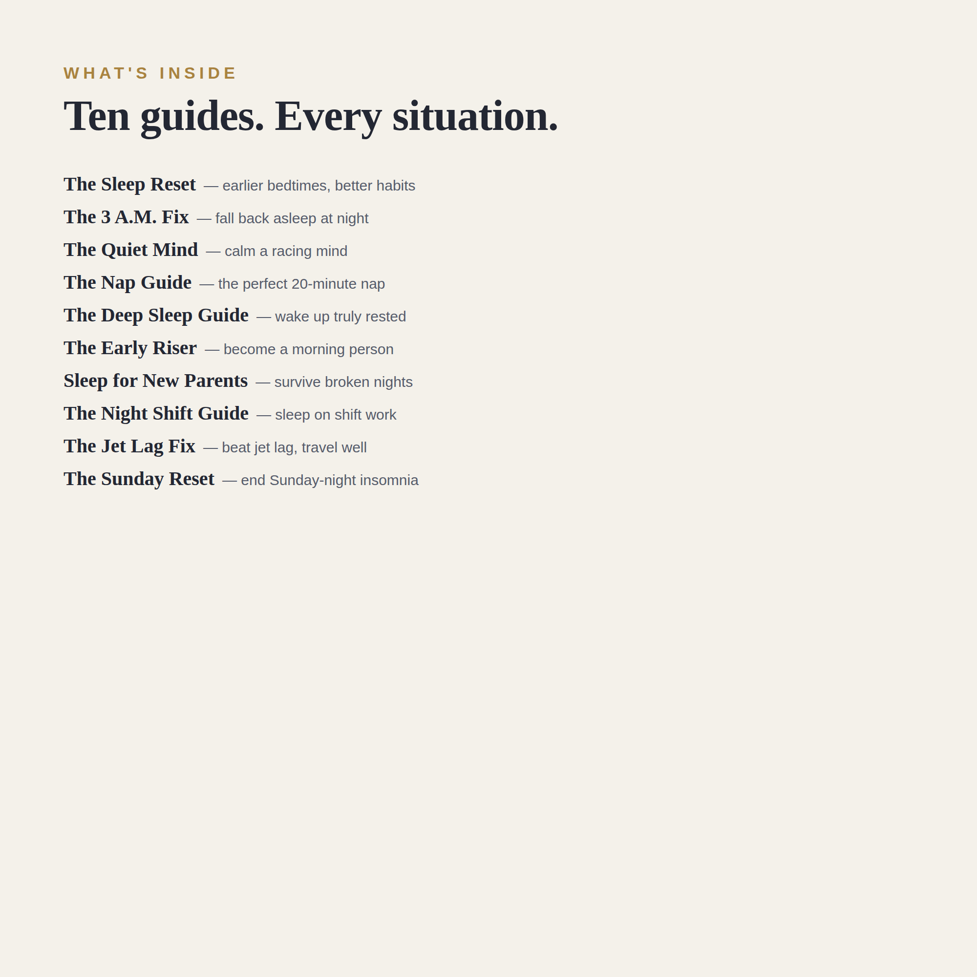 The Complete Quiet Hours Collection — All 10 Sleep Guides