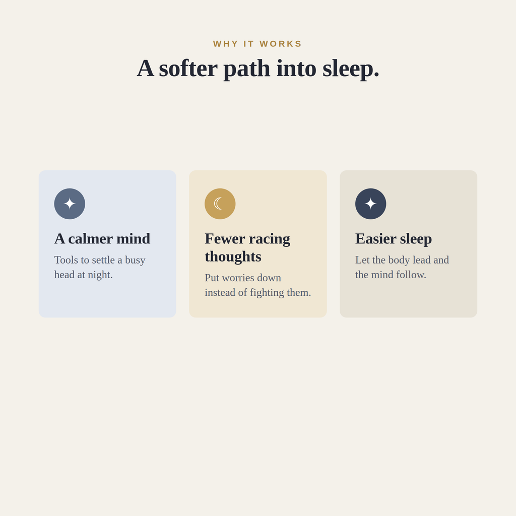 The Quiet Mind — Calm a Racing Mind and Drift Off with Ease