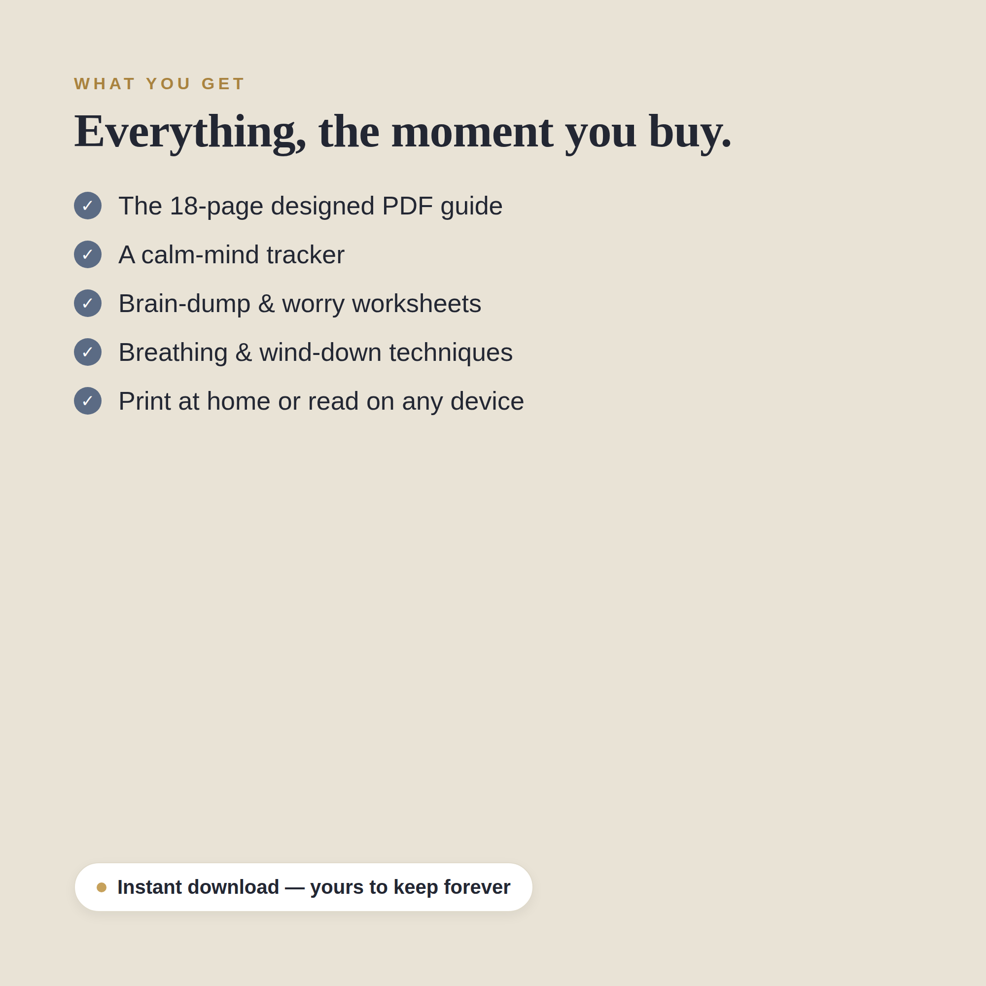 The Quiet Mind — Calm a Racing Mind and Drift Off with Ease