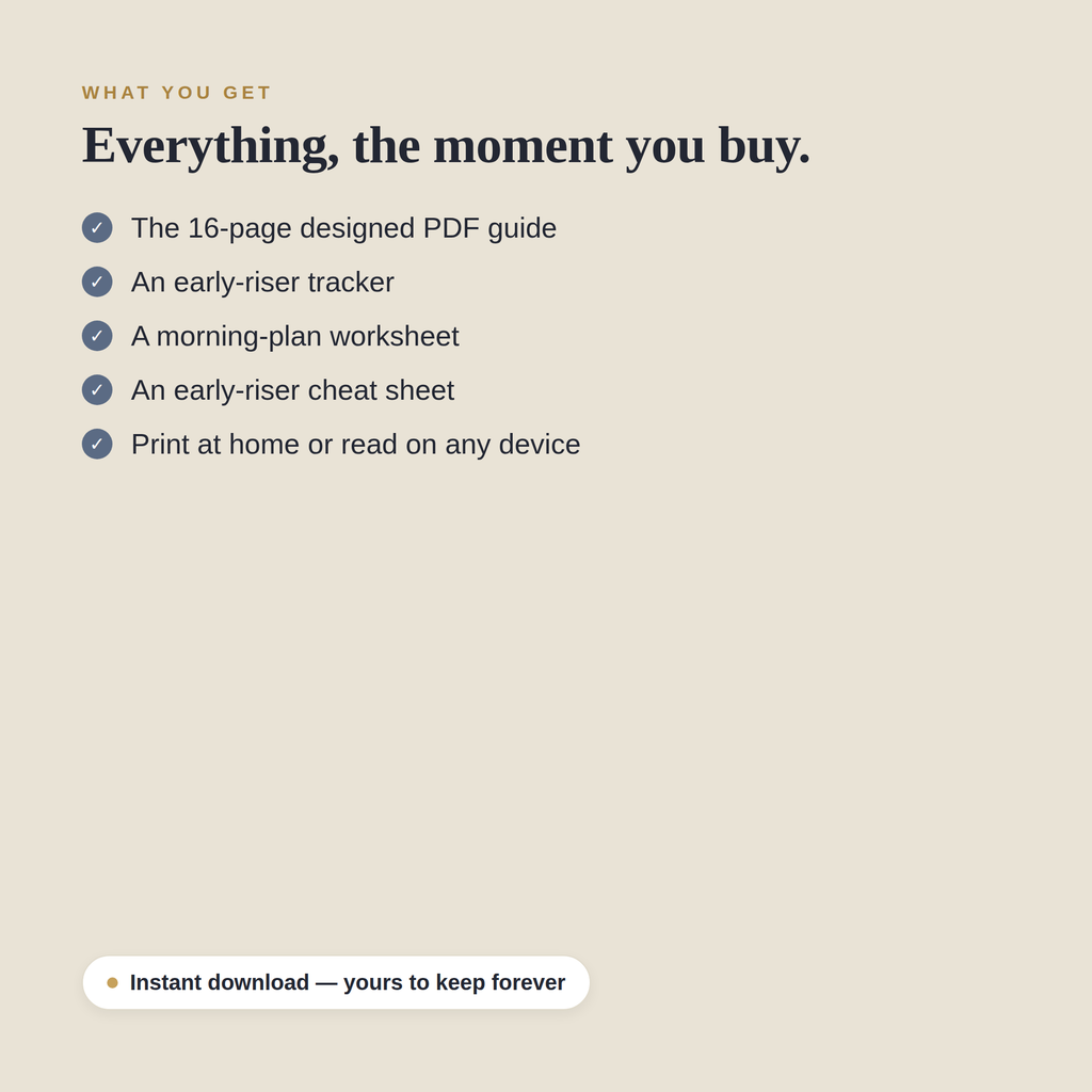 The Early Riser — Become a Morning Person Without the Misery