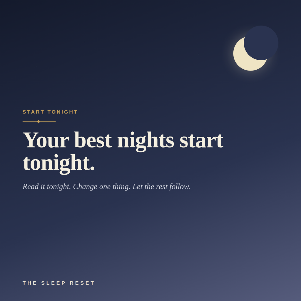 The Sleep Reset — A Practical Guide to Better Sleep & Earlier Bedtimes