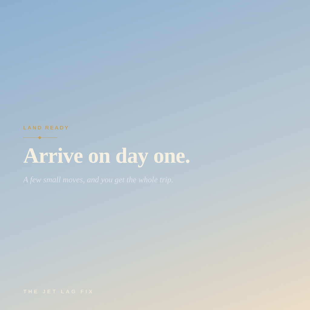 The Jet Lag Fix — Beat Jet Lag and Sleep Well While Travelling