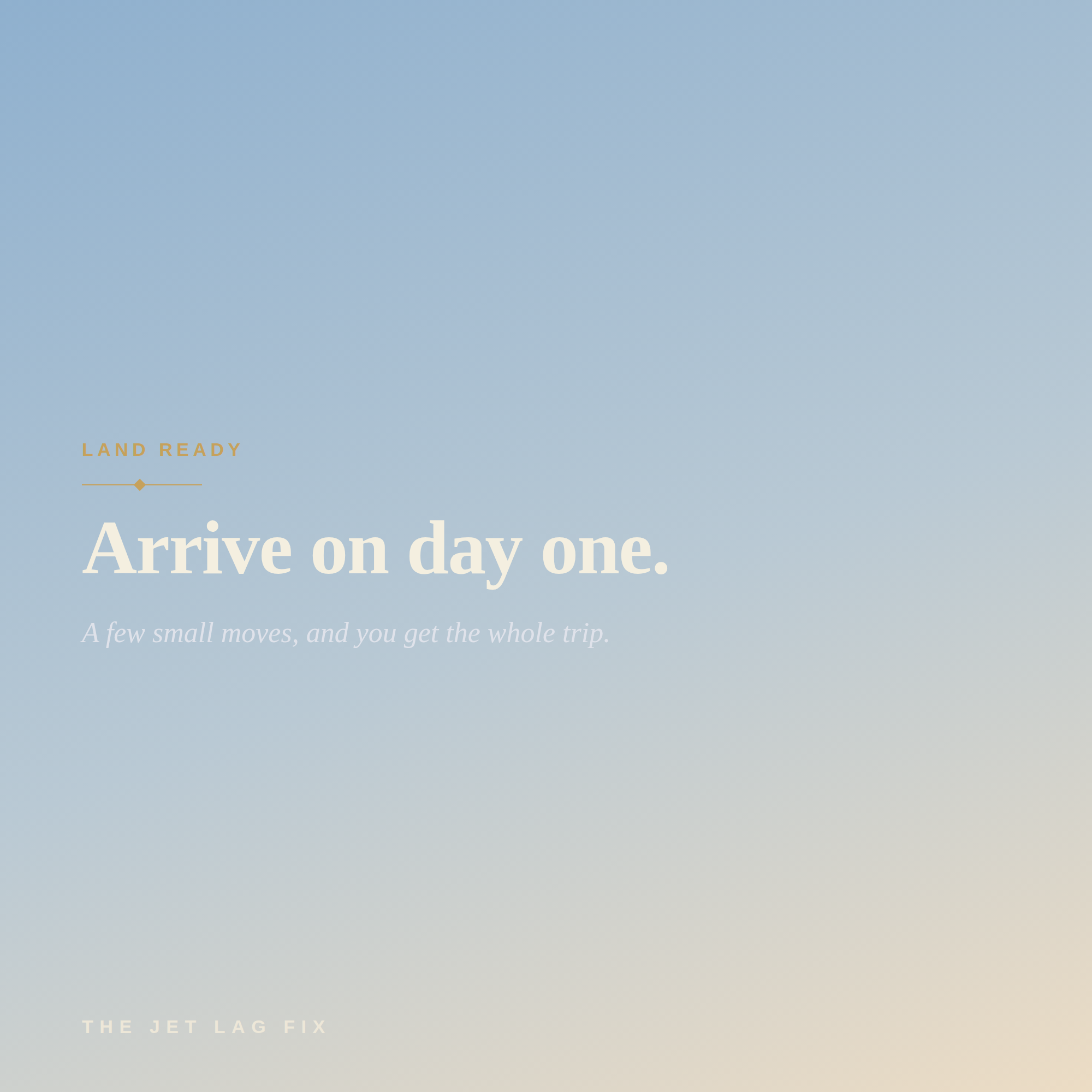 The Jet Lag Fix — Beat Jet Lag and Sleep Well While Travelling